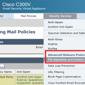 Cisco Advanced Malware Protection (AMP) for Email Gateway